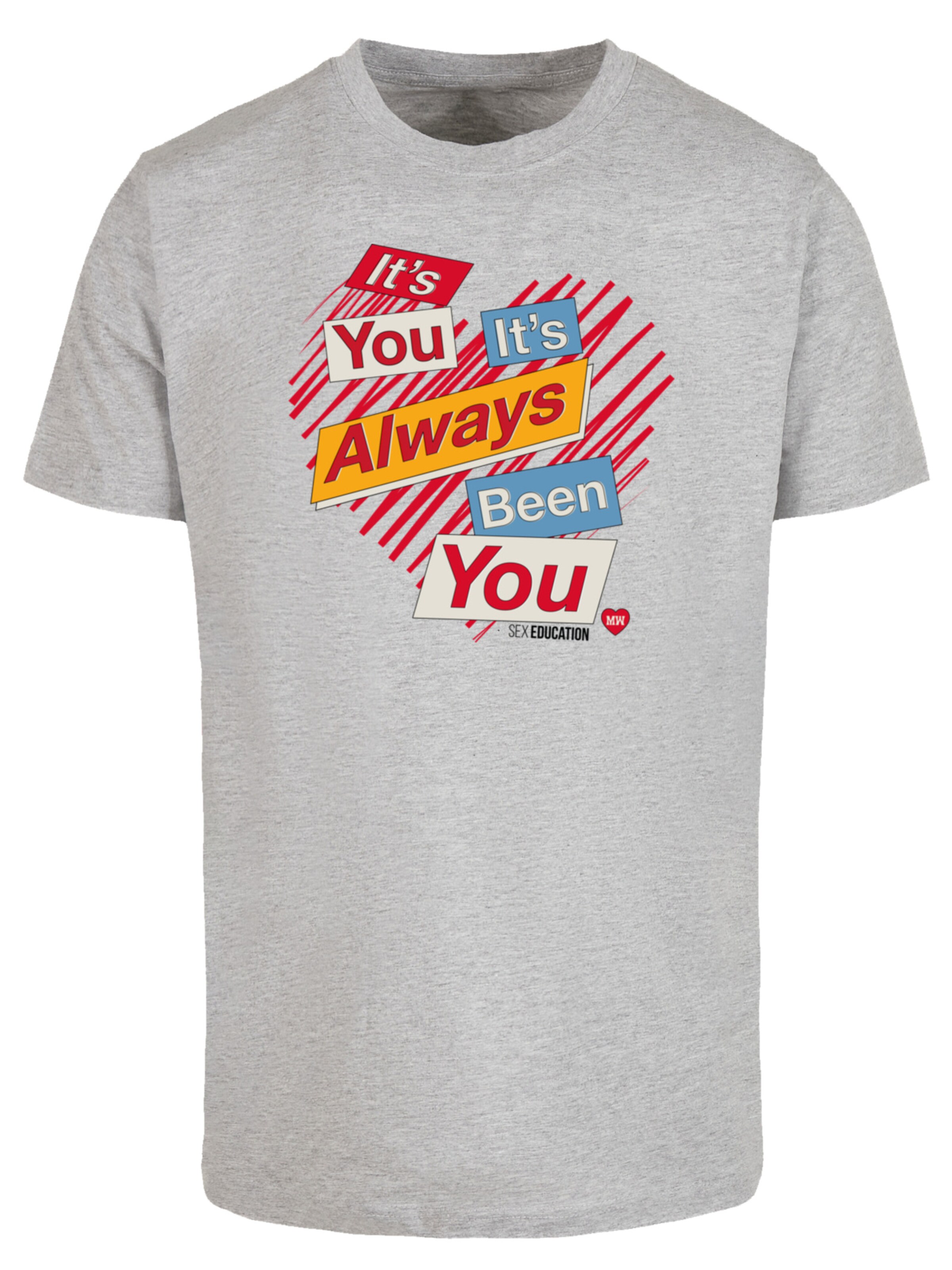 F4NT4STIC T-Shirt 'Sex Education It's Always You Netflix TV Series' in Grau: Vorderseite