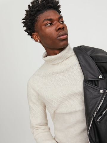 JACK & JONES Trui 'Ccmilo' in Beige