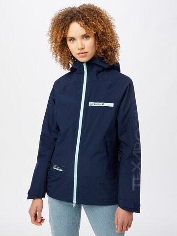 Veste outdoor 'Offshore' JACK WOLFSKIN en bleu : devant