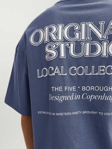 T-Shirt 'Brooklyn' JACK & JONES en bleu