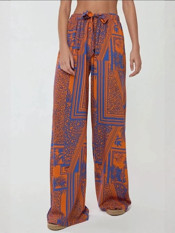 Hiccup Wide Leg Hose in Orange: Vorderseite