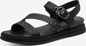 Tamaris Sandal in Black: front