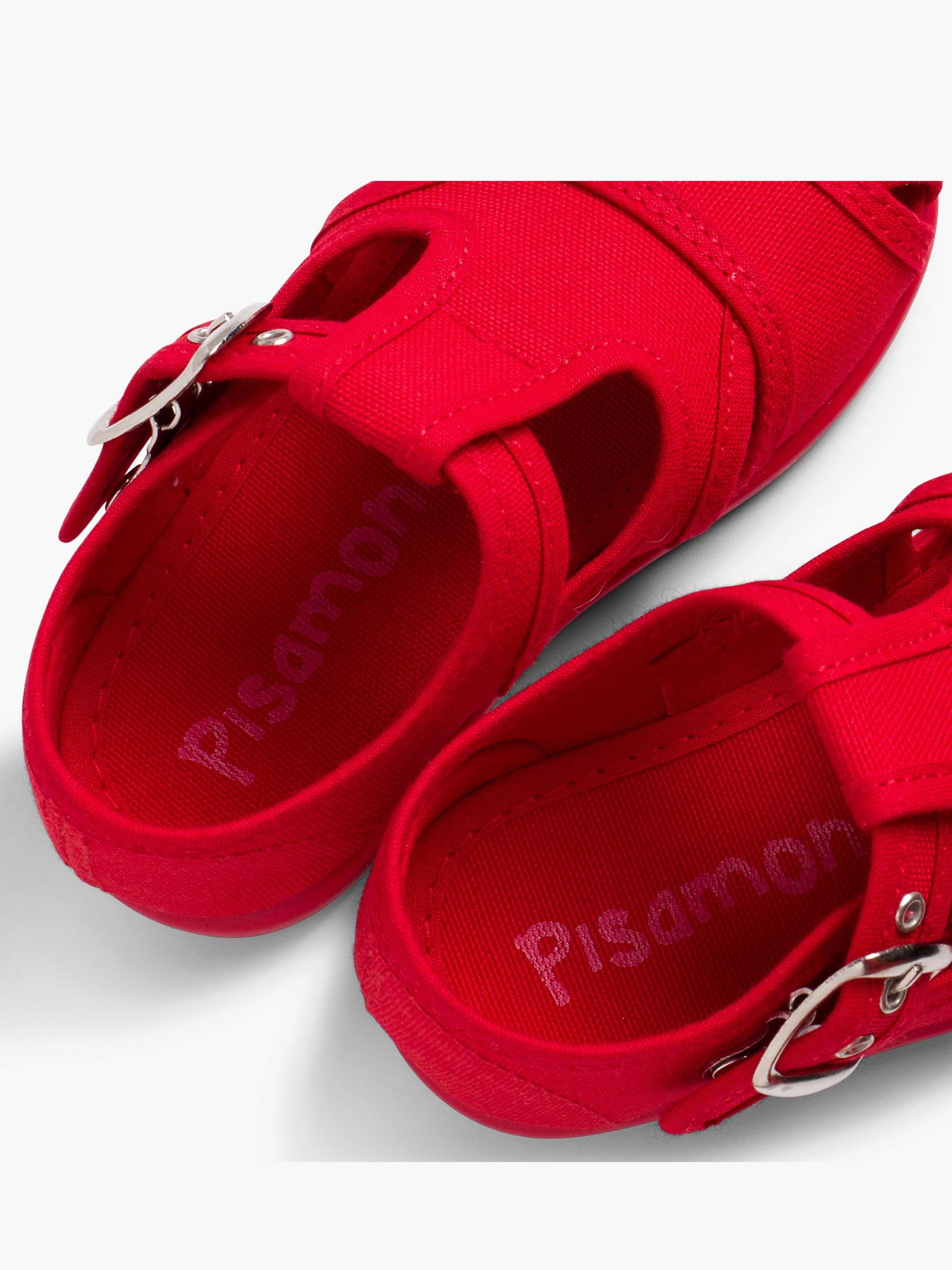 Pisamonas - Sapato de primeiros passos em vermelho