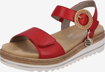 REMONTE Sandalen met riem in Rood: voorkant