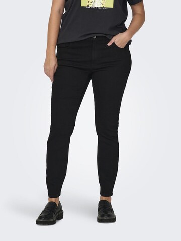 ONLY Carmakoma Skinny Jeans 'CARDAISY' in Black: front