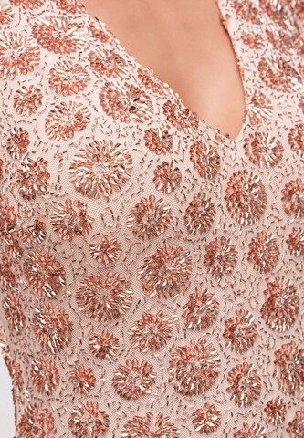 Ombre Evening dress in Beige