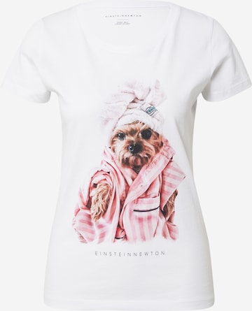 EINSTEIN & NEWTON Koszulka 'Hund' w kolorze biały: przód