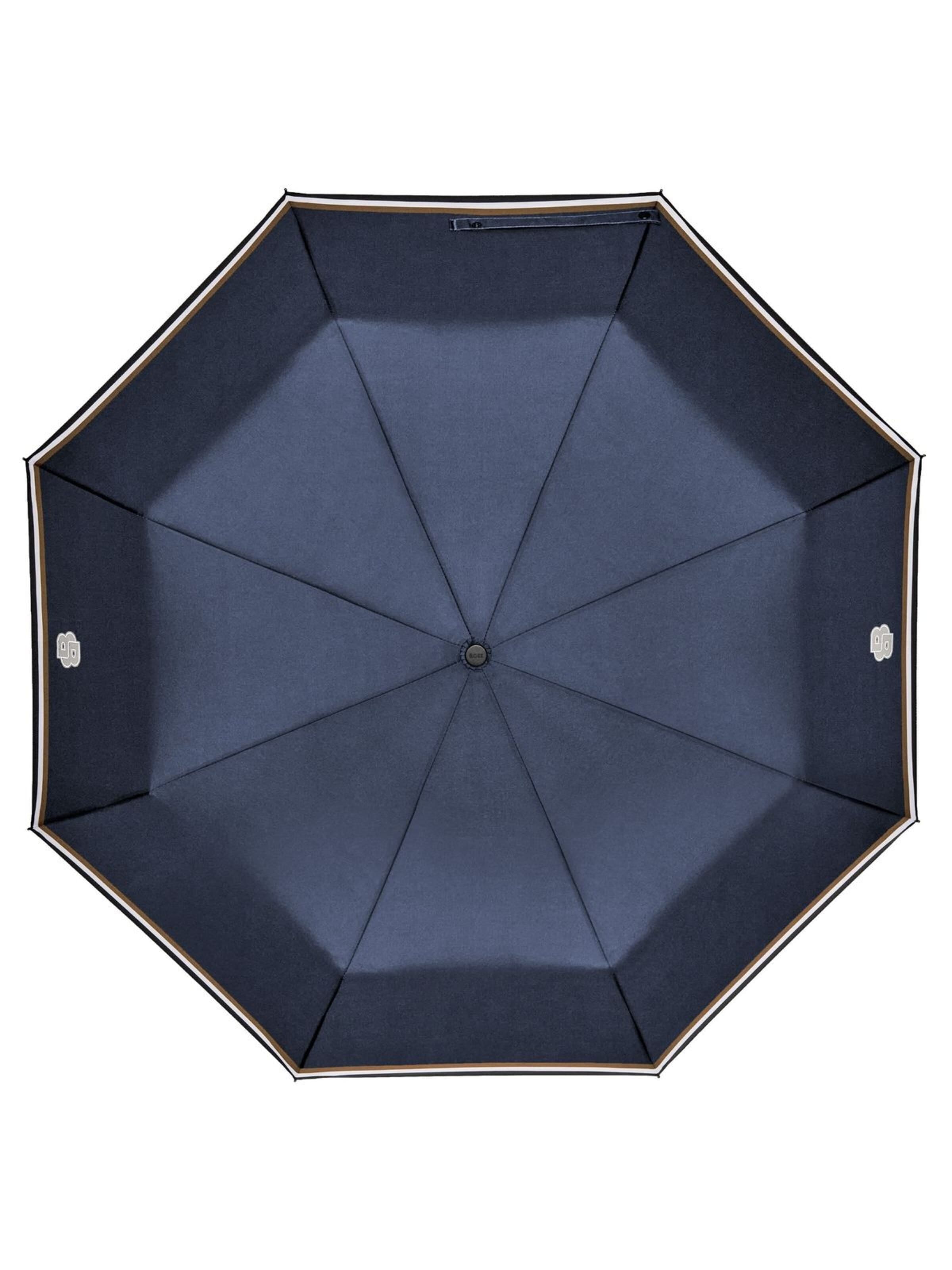 BOSS Paraplu 'Pocket umbrella Varsity' in Blauw