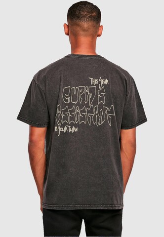 Merchcode T-Shirt 'Cupid´s Assistant' in Grau: Vorderseite