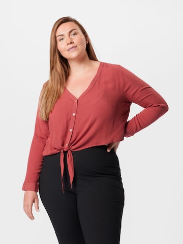 ABOUT YOU Curvy Bluse 'Dylane' i rød: forside