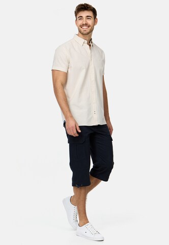 INDICODE JEANS Regular Fit Hemd 'Kenner' in Beige