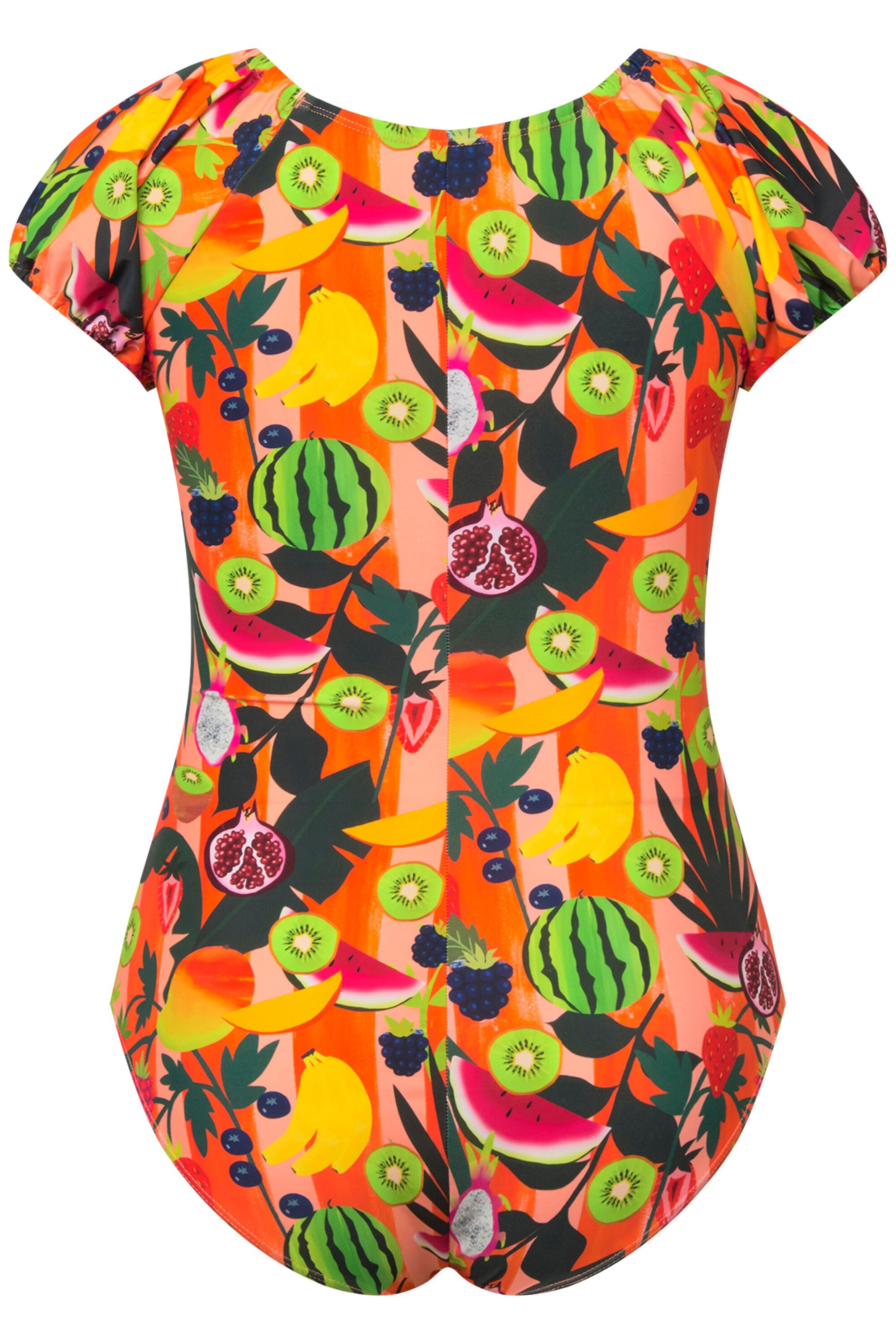 Ulla Popken T-shirt Badpak in Oranje