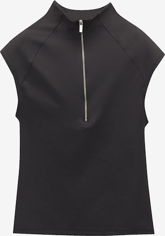 Pull&Bear Top in Schwarz: predná strana