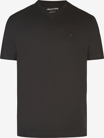 Daniel Hechter Shirt 'Daniel Hechter - Regular Fit - Doppelpack Herren Kurzarm T-Shirt V-Neck/V-Ausschnitt (100902 76020)' in Black: front