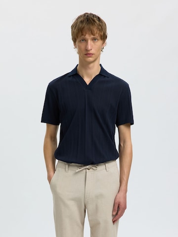 SELECTED - Camiseta en azul: frente