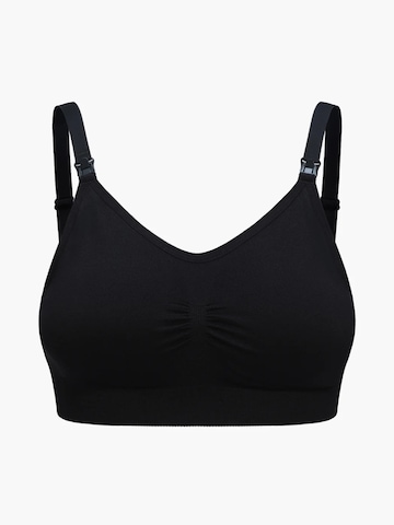 cfab (formerly creamy fabrics) Bustier BH 'Seamless Still-BH' in Zwart: voorkant