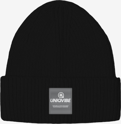 UNIQVIBE Muts in de kleur Grijs / Zwart / Wit, Productweergave