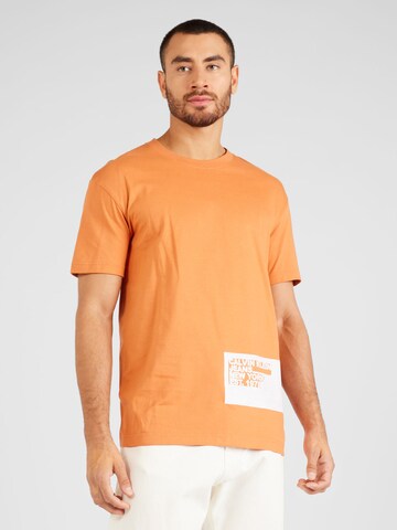 Calvin Klein Jeans Bluser & t-shirts 'STENCIL' i orange: forside