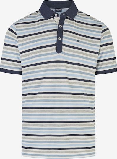 HECHTER PARIS Shirt in de kleur Lichtblauw / Donkerblauw / Grijs / Wit, Productweergave