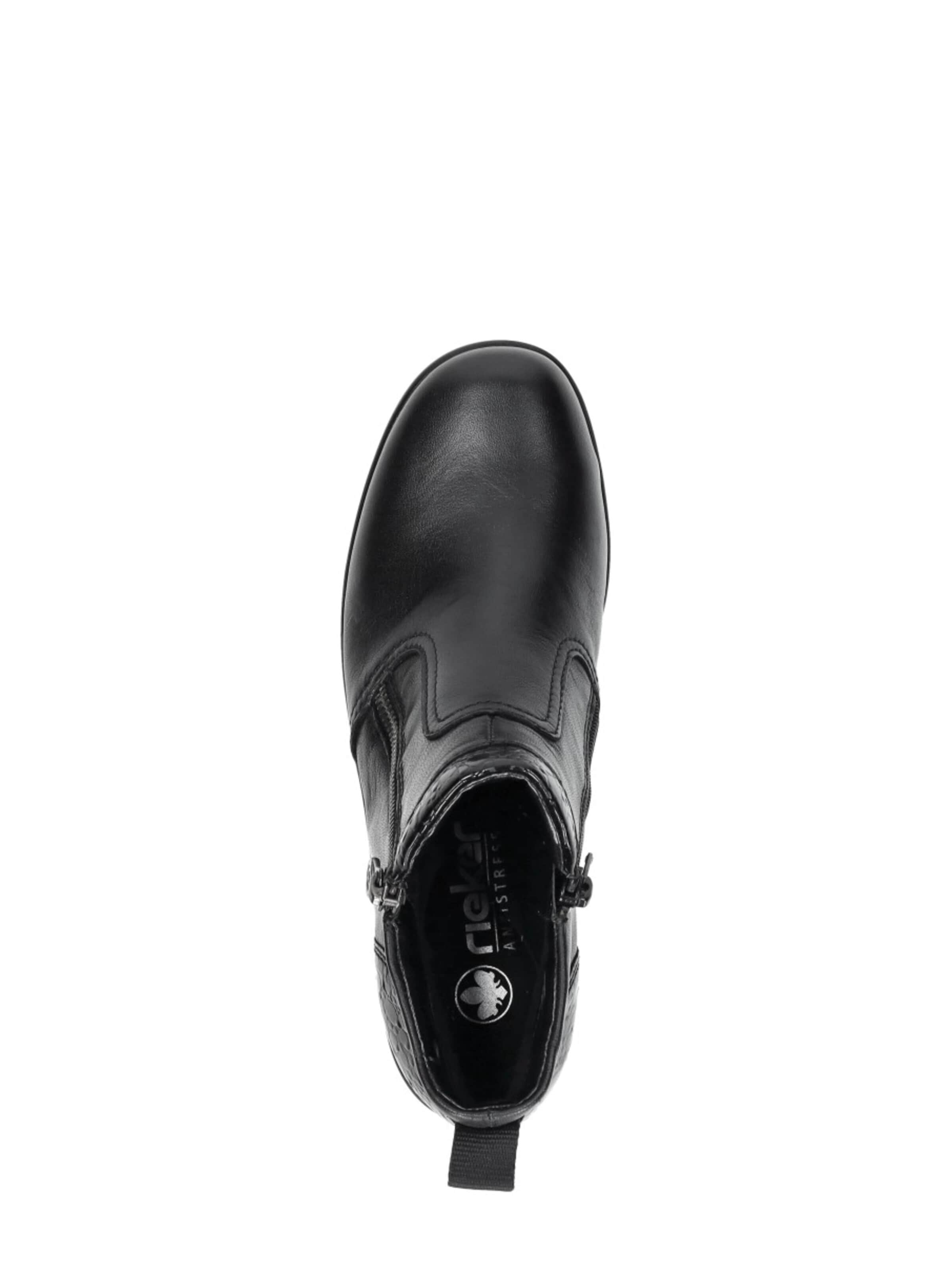 Rieker Boots 'Enkellaarsjes Plat' in Black