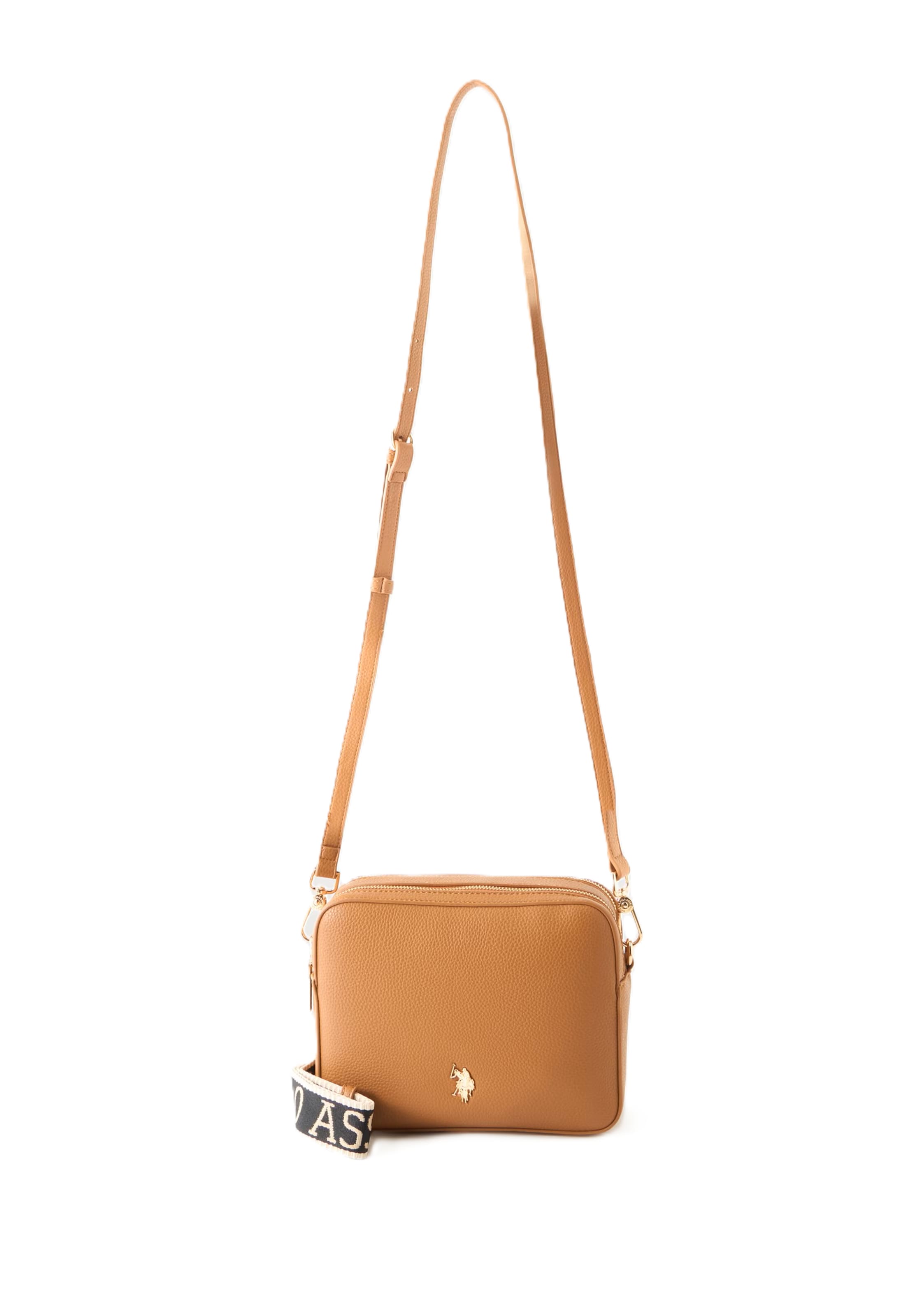 U.S. POLO ASSN. Crossbody bag 'MANSION' in Brown: front