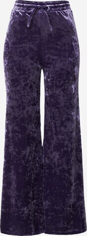 EDITED Zvonové kalhoty Kalhoty 'Sastra' – fialová: přední strana