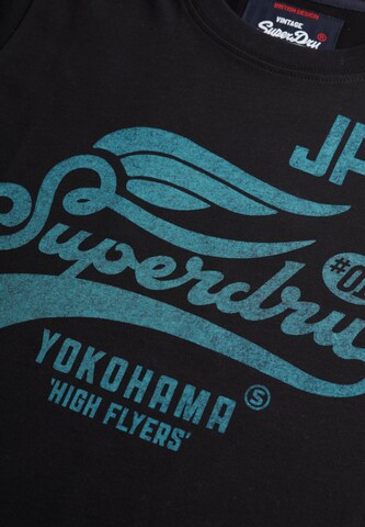 Superdry T-Shirt 'High Flyers' in Schwarz