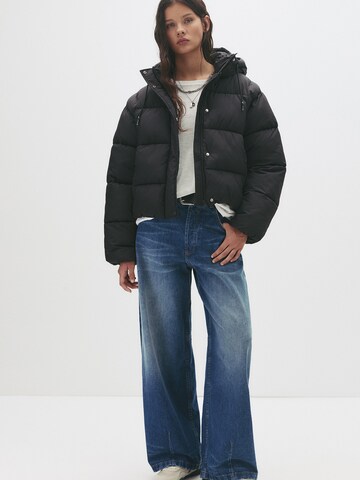 Veste mi-saison Pull&Bear en noir
