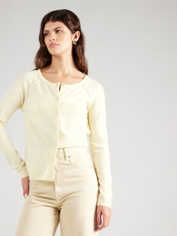 Cardigan rosemunde en jaune : devant