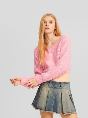 Bershka Svetr – pink: přední strana