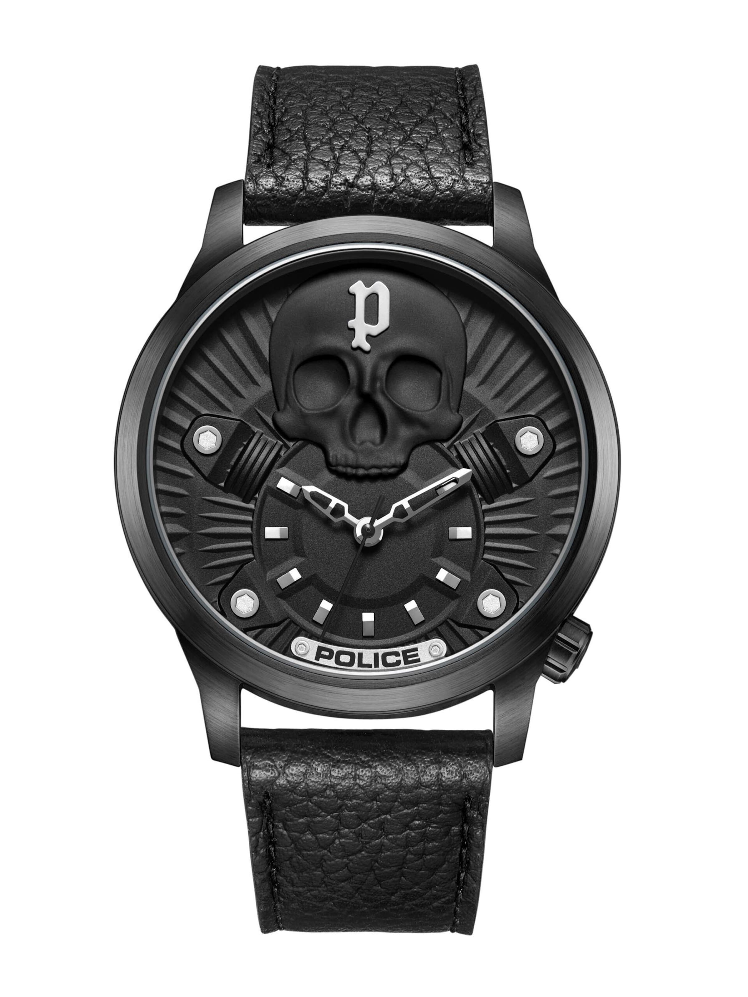 POLICE Analog watch 'JET' in Black: front