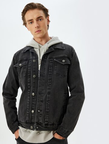 Koton Between-season jacket in Black: front