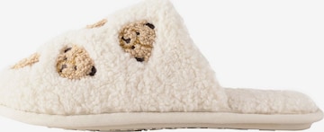 Papuci de casă de la Next pe bej: față