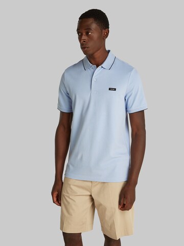 Maglietta 'STRETCH PIQUE TIPPING POLO' di Calvin Klein in blu: frontale