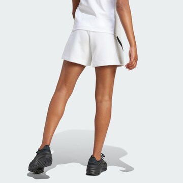 ADIDAS SPORTSWEAR Loosefit Sportbroek 'Z.N.E.' in Wit