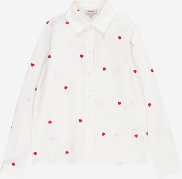 Camicia da donna 'LINA GRACE' di KIDS ONLY in bianco: frontale