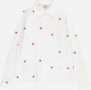 KIDS ONLY - Blusa 'LINA GRACE' en blanco: frente