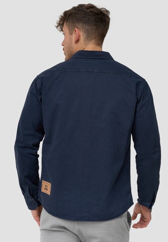 INDICODE JEANS Regular fit Button Up Shirt 'Giuseppe' in Blue
