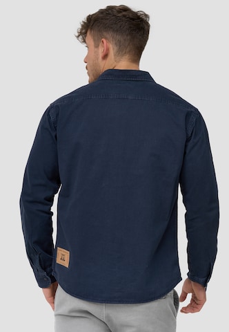 INDICODE JEANS Regular Fit Hemd 'Giuseppe' in Blau