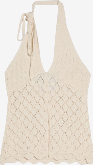 Bershka Neuletoppi koossa XS värissä ecru, Tuotenäkymä