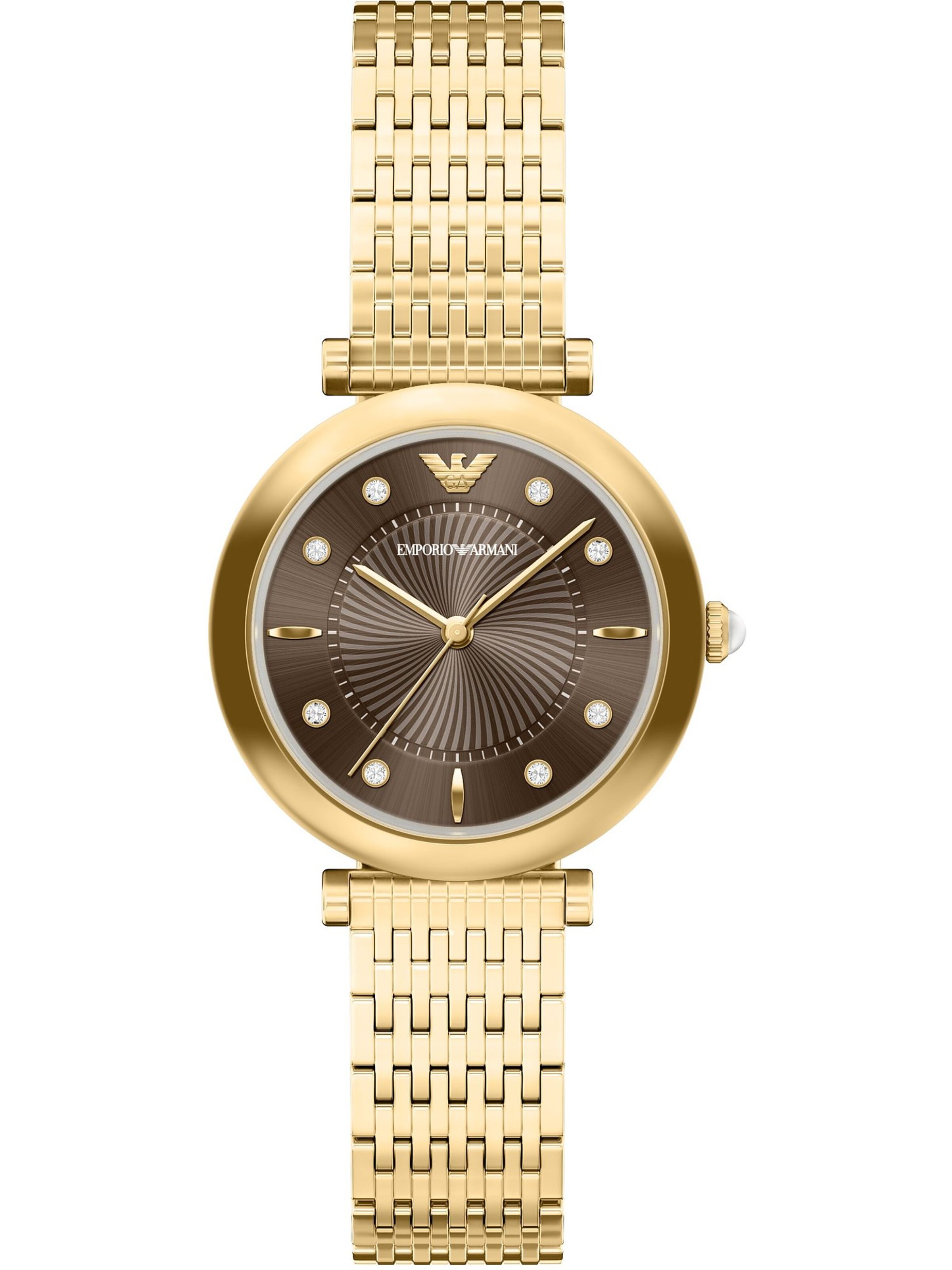 Emporio Armani Analoguhr in Gold: Vorderseite