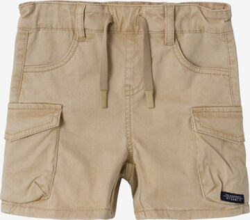 Regular Pantalon 'Ben' NAME IT en beige : devant