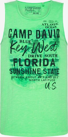 CAMP DAVID Shirt in Green: front