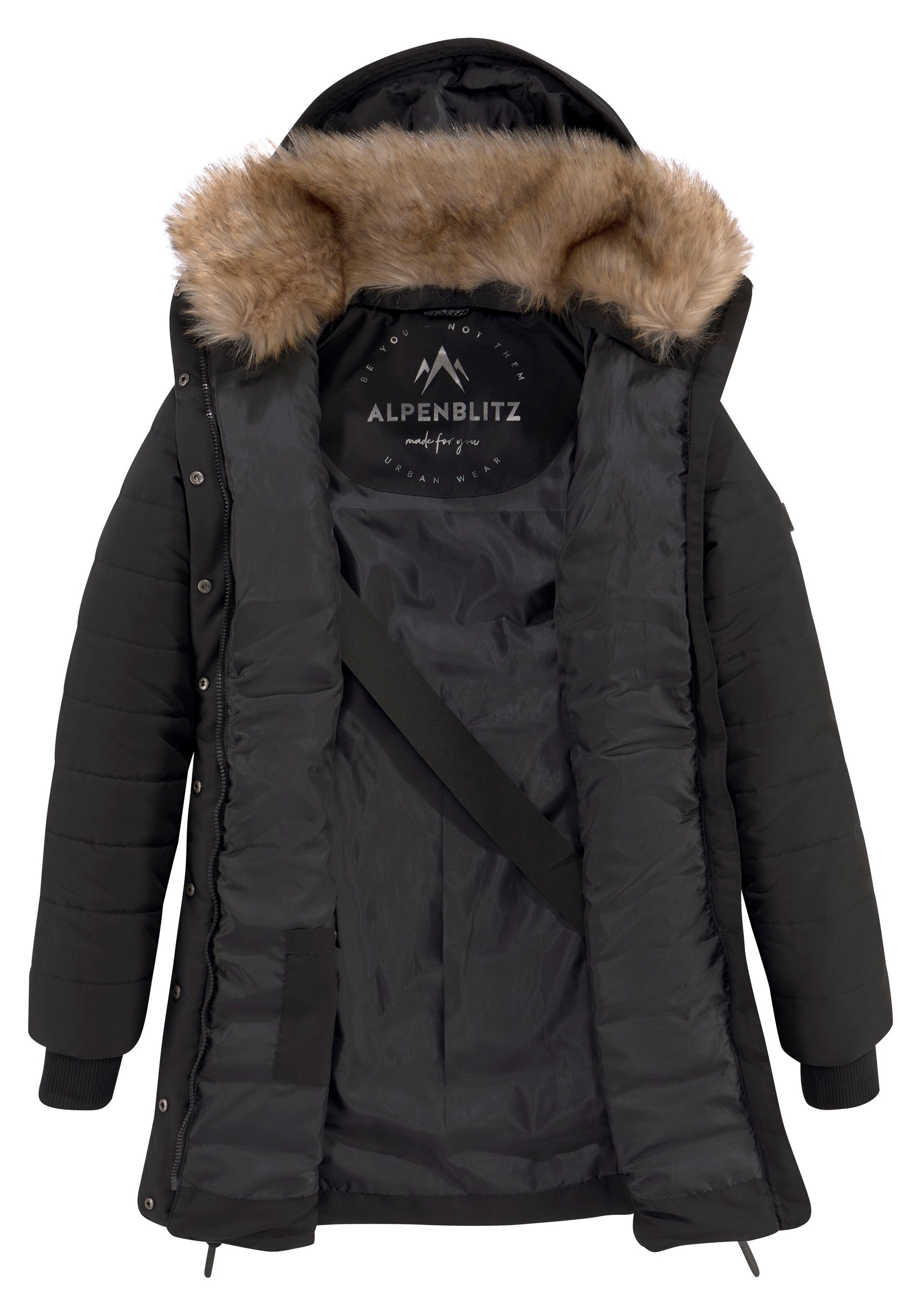 ALPENBLITZ Jacke in Schwarz
