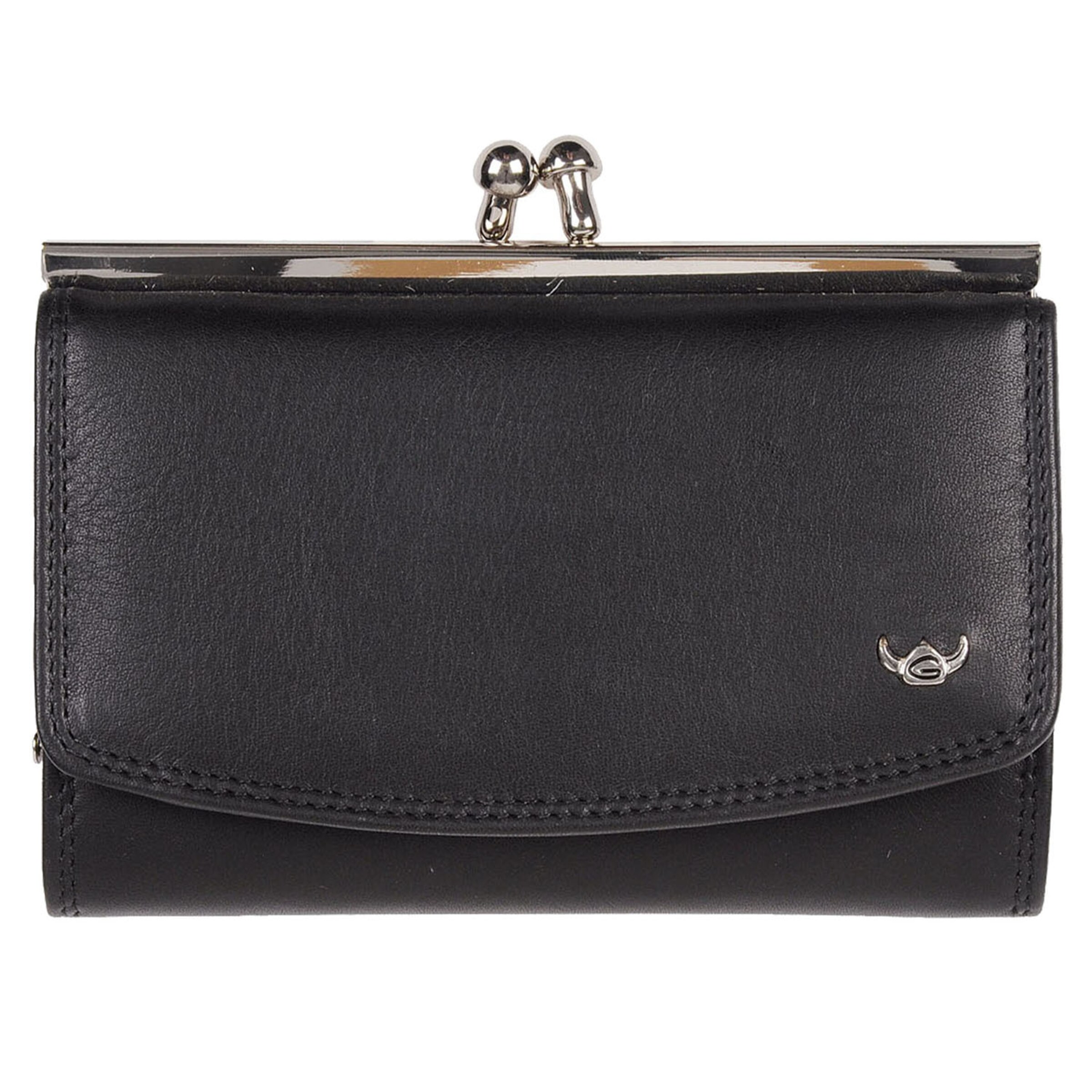 GOLDEN HEAD Wallet 'Polo' in Black: front