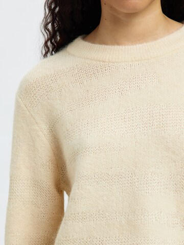 SELECTED Pulover 'SLFBILLIE' | bež barva