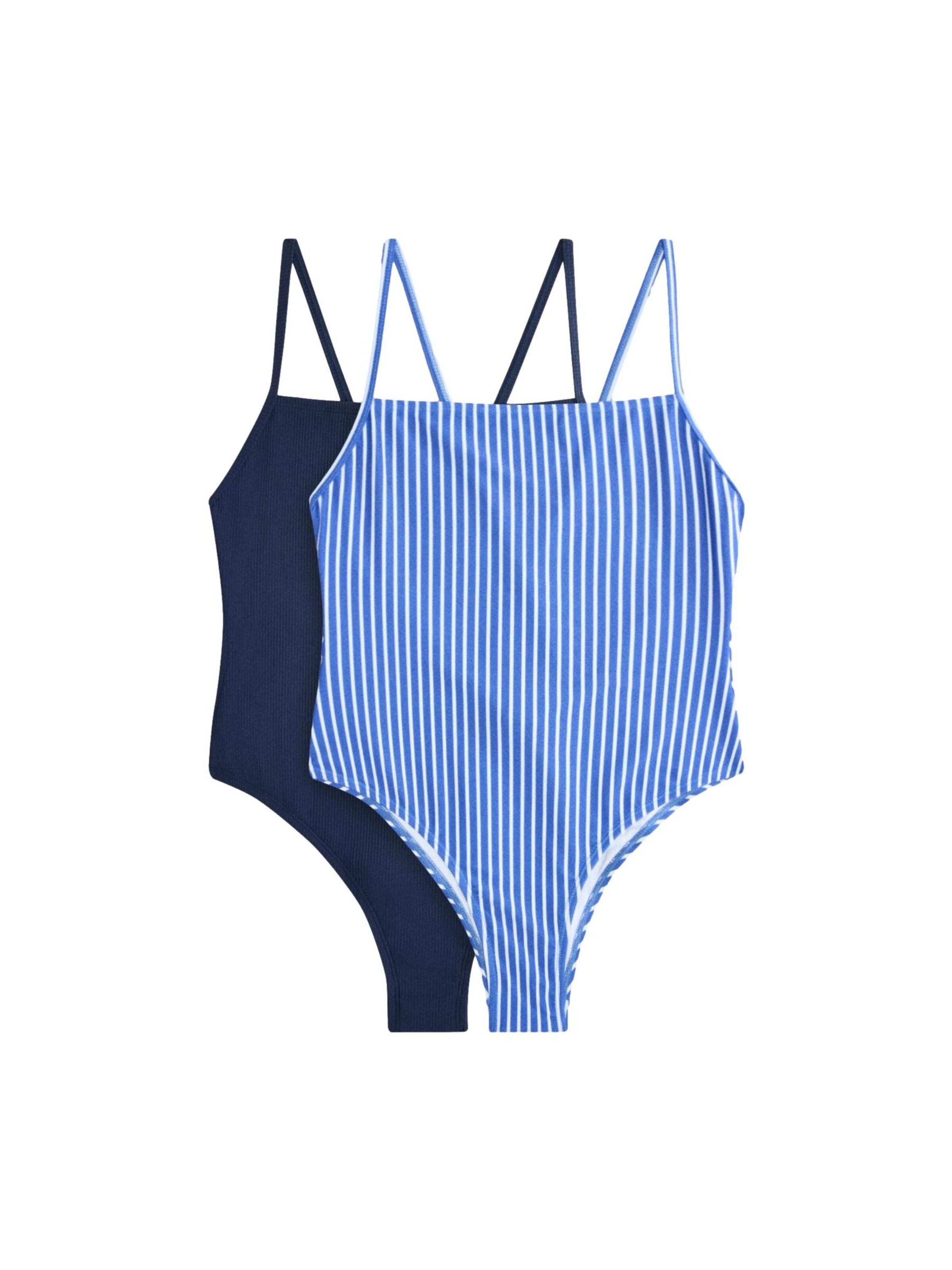 The Set Bandeau Uimapuku värissä sininen: etupuoli