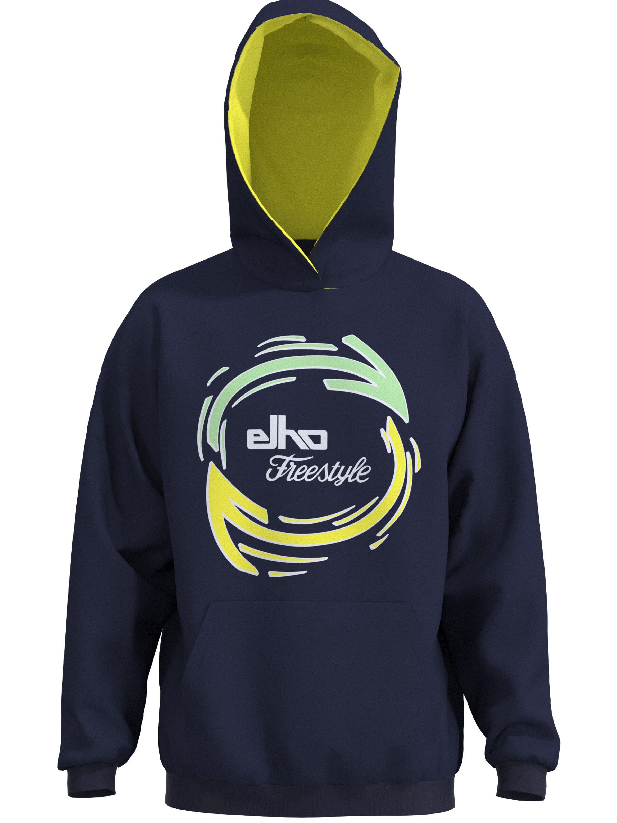 elho Sweatshirt 'Luzern 89' in Blauw: voorkant