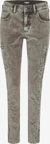 Angels Jeans 'Skinny Cargo' in Coloured Cord in Grau: predná strana