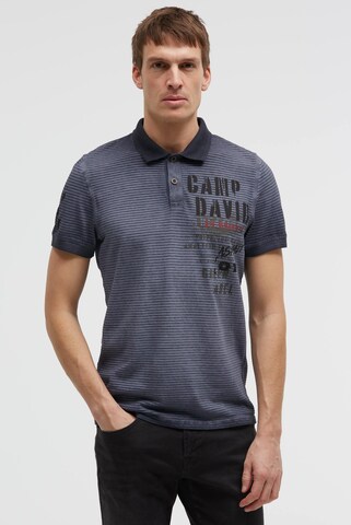CAMP DAVID Shirt in Blue: front